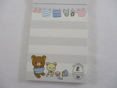 Cute Kawaii San-X Rilakkuma Bear Shima Mini Notepad / Memo Pad - C - Stationery Writing Message