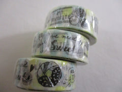 Cute Kawaii Mind Wave Let's have a Break Washi / Masking Deco Tape - for Scrapbooking Journal Planner Craft