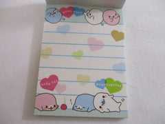 Cute Kawaii San-X Mamegoma Seal Mini Notepad / Memo Pad - C - 2010 Vintage