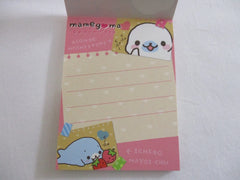 Cute Kawaii San-X Mamegoma Seal Mini Notepad / Memo Pad - A - 2010 Vintage