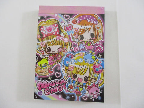 Cute Kawaii Kamio Girl Friend Best Friend Magical Candy Mini Notepad / Memo Pad - Stationery Design Writing Collection