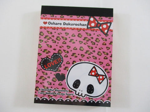 Cute Kawaii Kamio Skull Halloween Mini Notepad / Memo Pad - Stationery Design Writing Collection