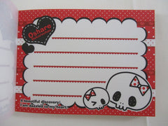 Cute Kawaii Kamio Skull Halloween Mini Notepad / Memo Pad - Stationery Design Writing Collection