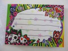Cute Kawaii Crux Skull Halloween Rock n Love Mini Notepad / Memo Pad - Stationery Design Writing Collection