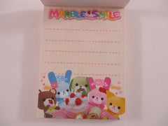 Cute Kawaii Kamio Rabbit Marble Smile Mini Notepad / Memo Pad - Stationery Design Writing Collection