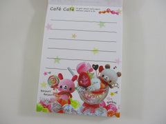 Cute Kawaii Kamio Bear Cafe Cafe A Mini Notepad / Memo Pad - Stationery Design Writing - Vintage Collectible