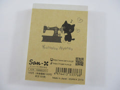 Cute Kawaii San-X Kutusita Nyanko Cat Mini Notepad / Memo Pad - H - Vintage and Rare