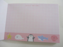 Cute Kawaii Kamio Shark Penguin Seal juicy na Mini Notepad / Memo Pad - Stationery Designer Paper Collection