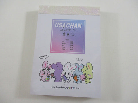 Cute Kawaii Crux Rabbit Bubble Tea usachan Mini Notepad / Memo Pad - Stationery Designer Paper Collection