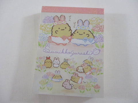 Cute Kawaii San-X Sumikko Gurashi Rabbit Mini Notepad / Memo Pad - A - Stationery Writing Message