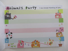 Cute Kawaii Crux Animal's Party Mini Notepad / Memo Pad - Stationery Designer Paper Collection