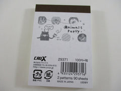 Cute Kawaii Crux Animal's Party Mini Notepad / Memo Pad - Stationery Designer Paper Collection