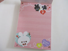 Cute Kawaii Q-Lia Rabbit Sweet Bitter Time Mini Notepad / Memo Pad - Stationery Designer Writing Paper Collection