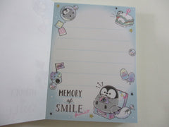 Cute Kawaii Q-Lia Penguin Memory of Smile Mini Notepad / Memo Pad - Stationery Design Writing Paper Collection