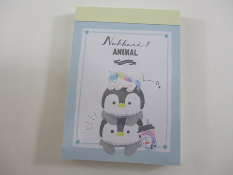 Cute Kawaii Crux Penguin Unicorn Nokkari Mini Notepad / Memo Pad - Stationery Designer Paper Collection