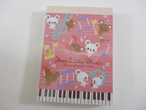 Cute Kawaii Q-Lia Bear Little Mini Notepad / Memo Pad - Stationery Design Writing Collection