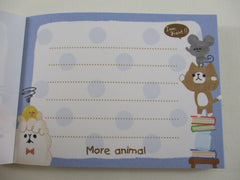 Cute Kawaii Mind Wave Cat and Alpaca Mini Notepad / Memo Pad - Stationery Design Writing Collection