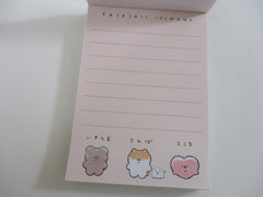 Cute Kawaii Kamio Animal Friends Mini Notepad / Memo Pad - Stationery Designer Paper Collection