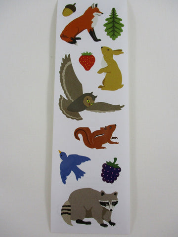 Mrs Grossman Forest Animals Fox Eagle Sticker Sheet / Module - Vintage & Collectible