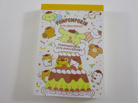 Cute Kawaii Pom Pom Purin 25th Anniversary Mini Notepad / Memo Pad - Stationery Designer Paper Collection sun-star