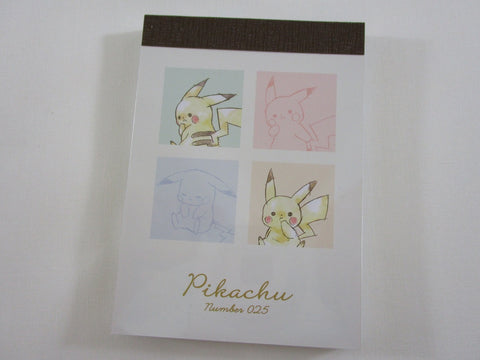 Cute Kawaii Kamio Pikachu Pokemon Nintendo Game Freak Mini Notepad / Memo Pad - Stationery Designer Paper Collection