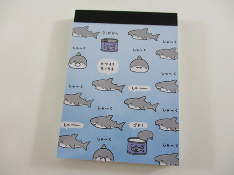 Cute Kawaii Kamio Shark in a can Mini Notepad / Memo Pad - Stationery Designer Paper Collection