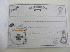 Cute Kawaii Q-Lia My Favorite Cafe Mini Notepad / Memo Pad - Stationery Design Writing Collection
