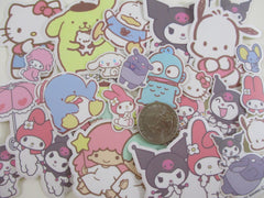 Cinnamoroll Hello Kitty My Melody Kuromi Little Twin Stars Tuxedosam Purin Pekkle Pochacco Flake Sack Stickers 2021 - 26 pcs