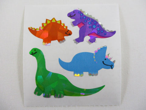 Sandylion Dino Dinosaur Prismatic Sticker Sheet / Module - Vintage & Collectible