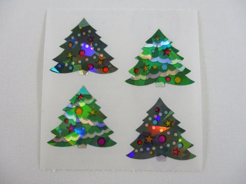Sandylion Christmas Tree Prismatic Sticker Sheet / Module - Vintage & Collectible