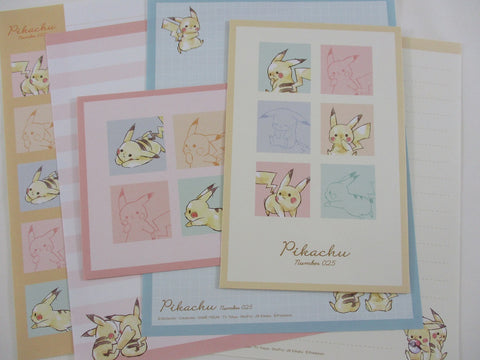 Cute Kawaii Kamio Pokemon Pikachu Letter Sets - A - Writing Paper Envelope Stationery