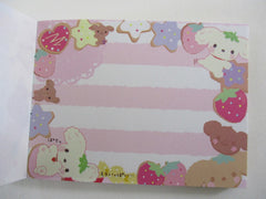 Cute Kawaii San-X Berry Puppy Mini Notepad / Memo Pad - E - 2010 - Rare HTF