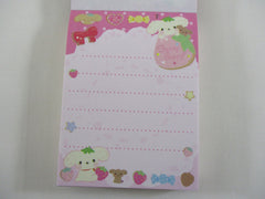Cute Kawaii San-X Berry Puppy Mini Notepad / Memo Pad - G - 2010 - Rare HTF