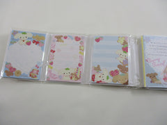 Cute Kawaii San-X Berry Puppy Mini Notepad / Memo Pad with Mini Erasers - 2010 - Rare HTF