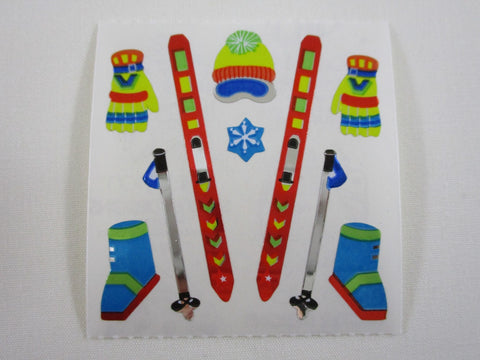 Sandylion Sport Ski Mylar Sticker Sheet / Module - Vintage & Collectible - Scrapbooking