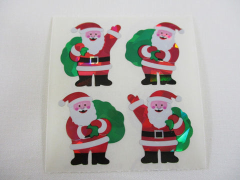 Sandylion Santa Prismatic Sticker Sheet / Module - Vintage & Collectible