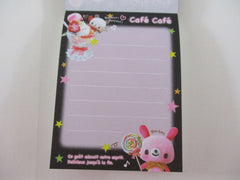 Cute Kawaii Kamio Bear Cafe Cafe F Mini Notepad / Memo Pad - Stationery Design Writing - Vintage Collectible