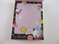 Cute Kawaii Kamio Bear Cafe Cafe I Mini Notepad / Memo Pad - Stationery Design Writing - Vintage Collectible