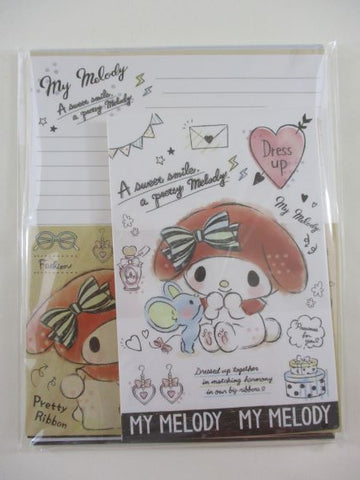 Cute Kawaii My Melody Rabbit Letter Set Pack - Stationery Writing Paper Envelope Pen Pal - Collectible - Preowned