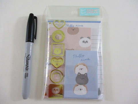 Crux Fluffy Hedgehog Cat Bear Panda MINI Letter Set Pack - Stationery Writing Note Paper Envelope