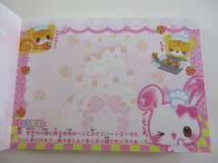 Cute Kawaii Crux Rabbit Baker Strawberry Mini Notepad / Memo Pad - Stationery Designer Paper Collection