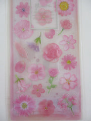 Cute Kawaii Qlia Fleur Arome Scented Flower Sticker Sheet - Pink - for Journal Planner Craft Organizer Calendar