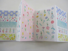 Cute Kawaii Qlia Sticker Sheet fold to mini booklet - Flowers - for Journal Planner Craft Organizer Calendar