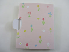 Cute Kawaii Qlia Sticker Sheet fold to mini booklet - Flowers - for Journal Planner Craft Organizer Calendar