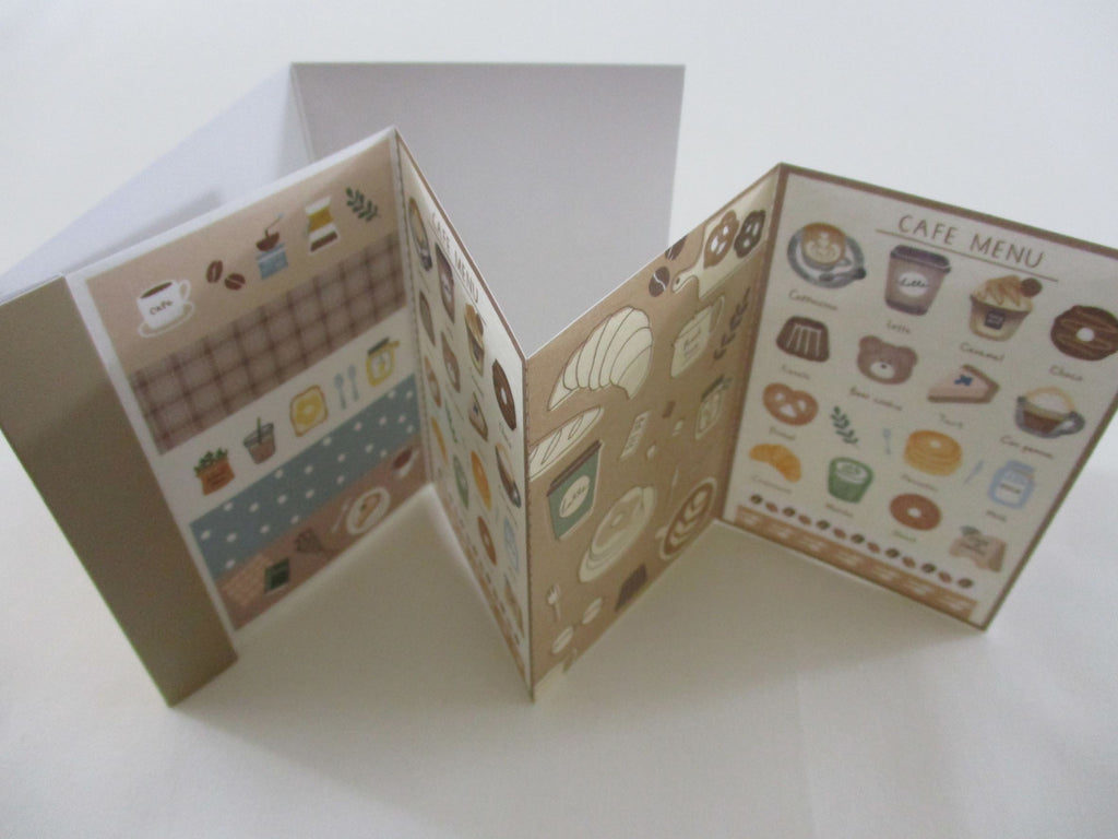 Cute Kawaii Qlia Sticker Sheet fold to mini booklet - Coffee Shop - fo –  Alwayz Kawaii