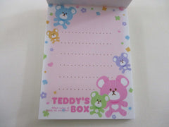 Cute Kawaii  Q-Lia Bear Teddy Box Mini Notepad / Memo Pad - Stationery Designer Paper Collection