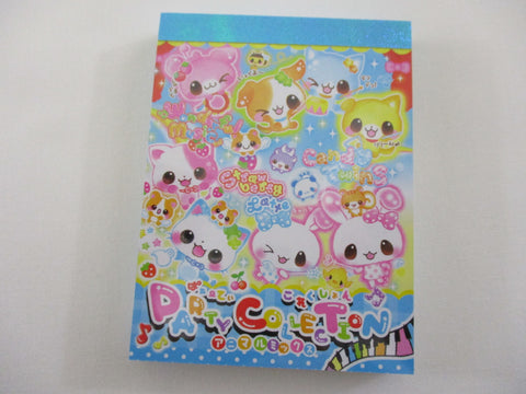 Cute Kawaii  Q-Lia Cat Dog Party Collection Mini Notepad / Memo Pad - Stationery Designer Paper Collection