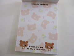 Cute Kawaii Kamio Bear Dreamy Friends Mini Notepad / Memo Pad - Stationery Designer Paper Collection