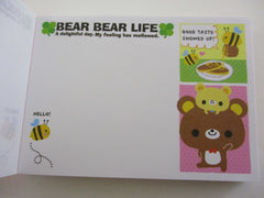 Cute Kawaii Kamio Bear Clover Friends Mini Notepad / Memo Pad - Stationery Designer Paper Collection