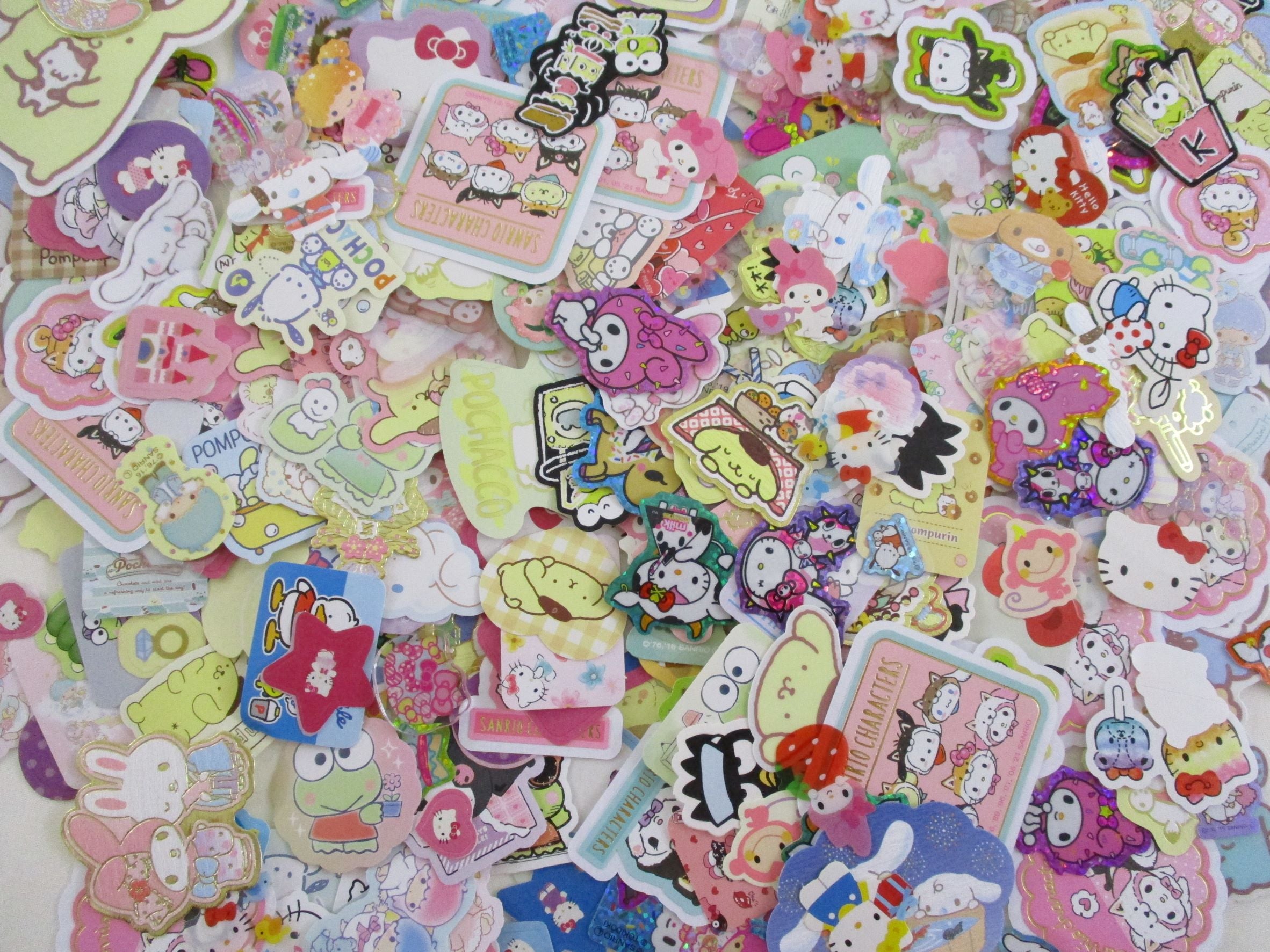 Grab Bag Stickers: 40 pcs Sanrio My Melody, Purin, Little Twin Stars, –  Alwayz Kawaii